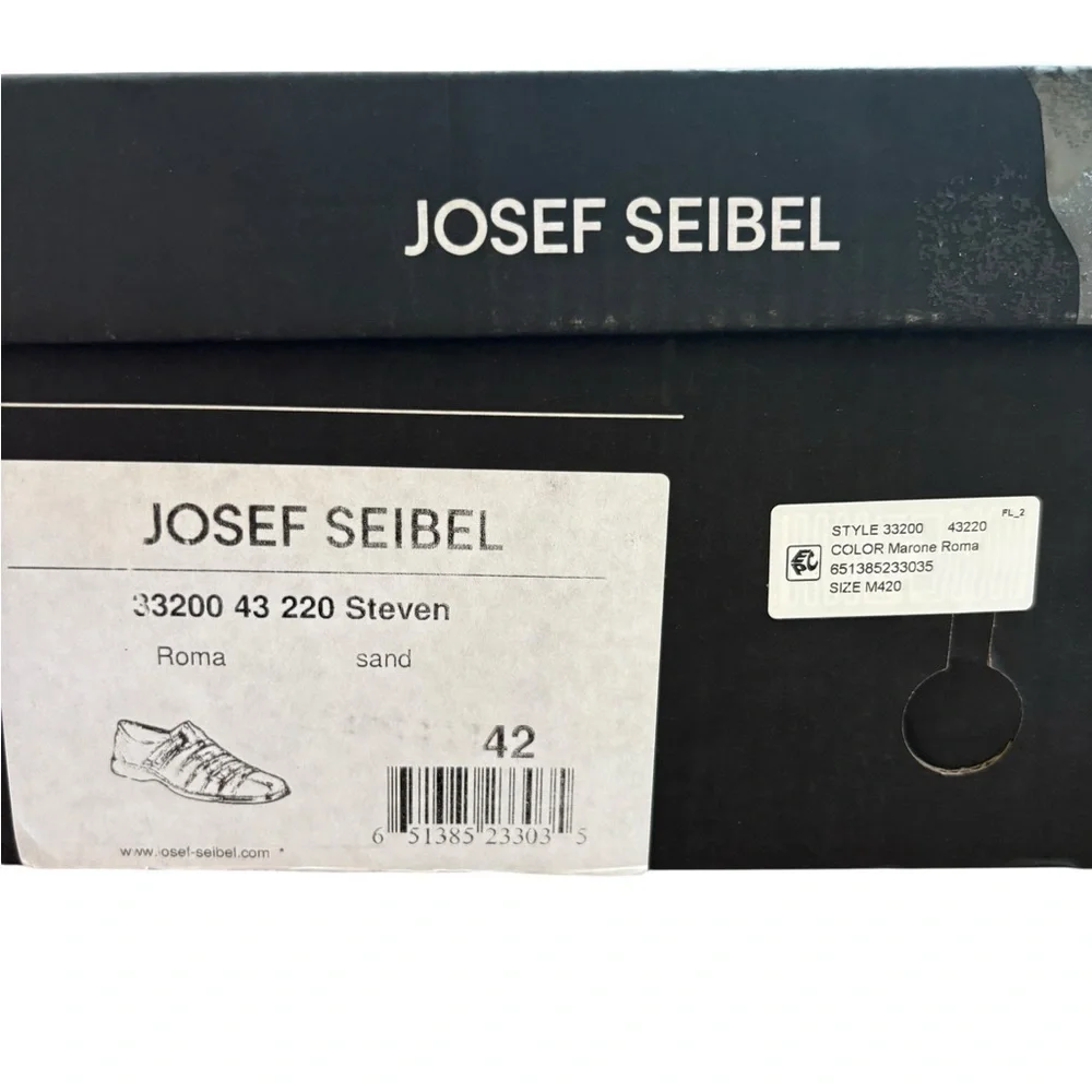 Josef Seibel Brown Leather Loafers Slip-Ons